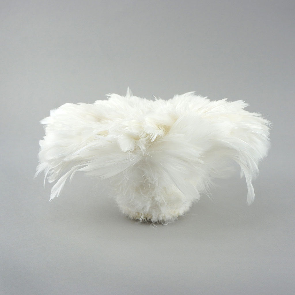 Rooster Schlappen-White-Dyed - White - Feathers