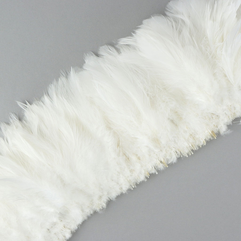 Rooster Schlappen-White-Dyed - White - Feathers