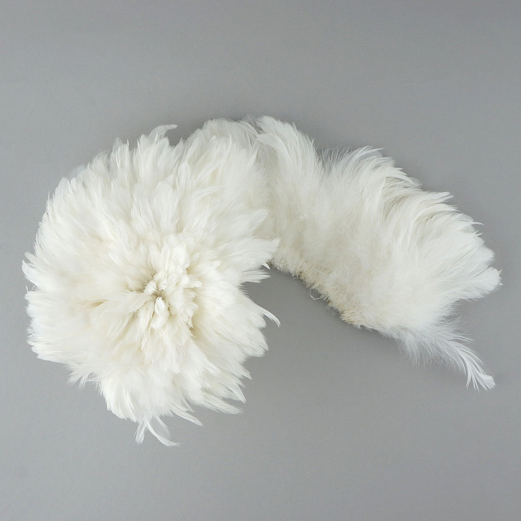 Rooster Schlappen-White-Dyed - White - Feathers