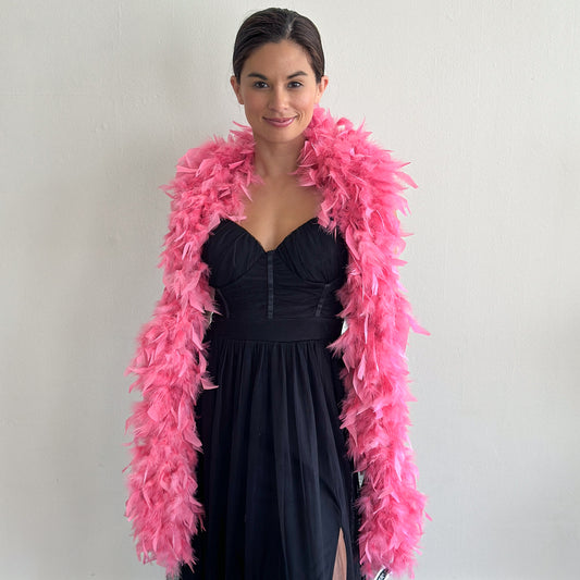 Chandelle Feather Boa - Medium Weight - Dusty Rose