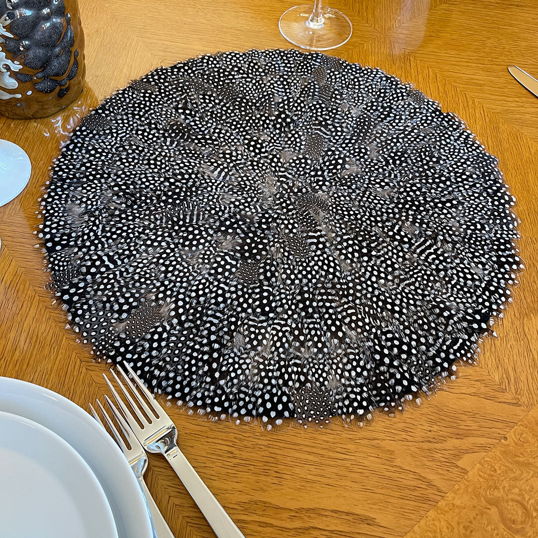 Guinea Plumage Feather Placemat