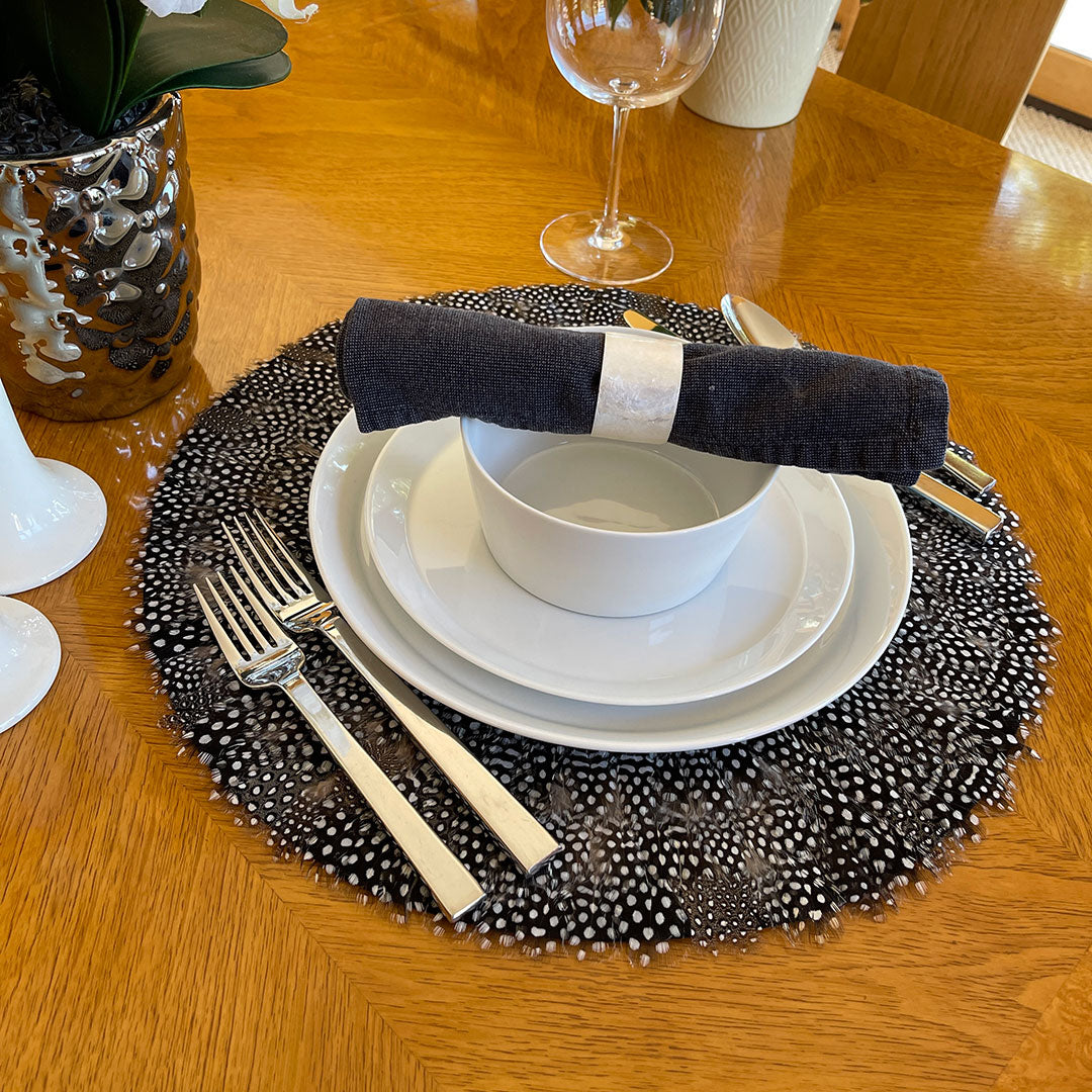 Guinea Plumage Feather Placemat