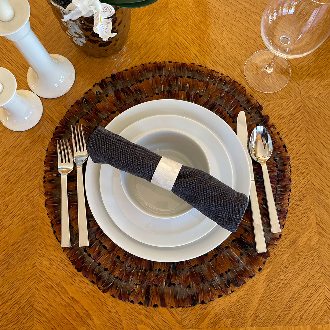 Zuckerfeather Pheasant Feather Placemat - Thumbnail 5