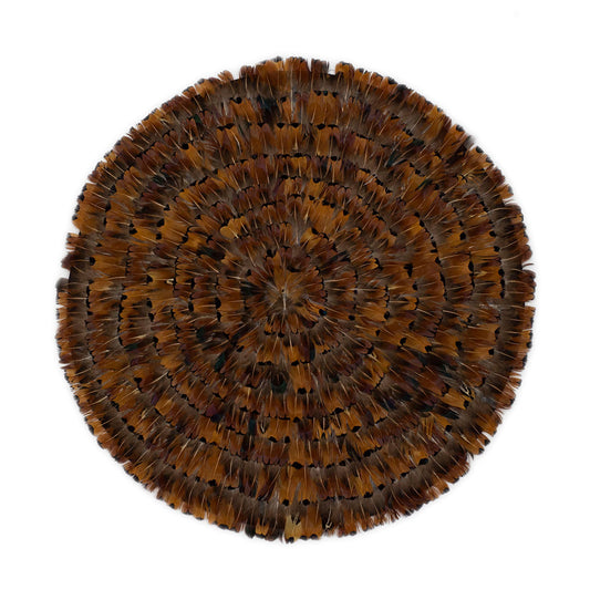 Dark Heart Pheasant Feather Placemat
