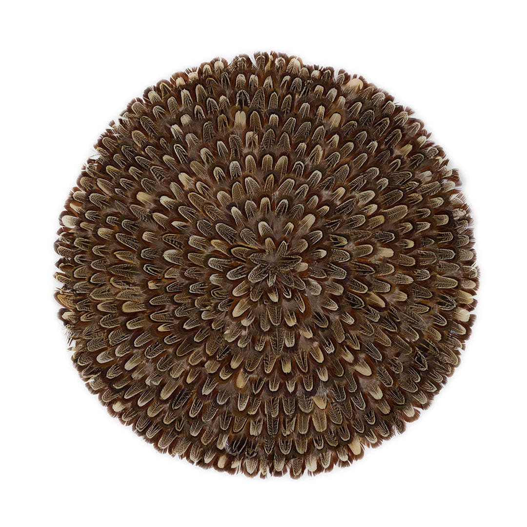 Almond Pheasant Feather Placemat