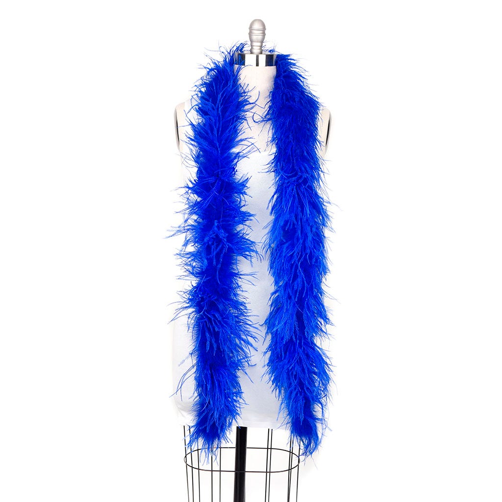 Royal Blue 2 Ply Ostrich Feather Boa - Ostrich Boa