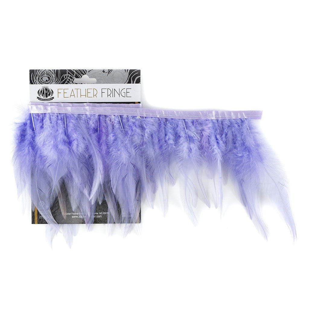 Saddle Fringe Dyed Lavender - Feathers