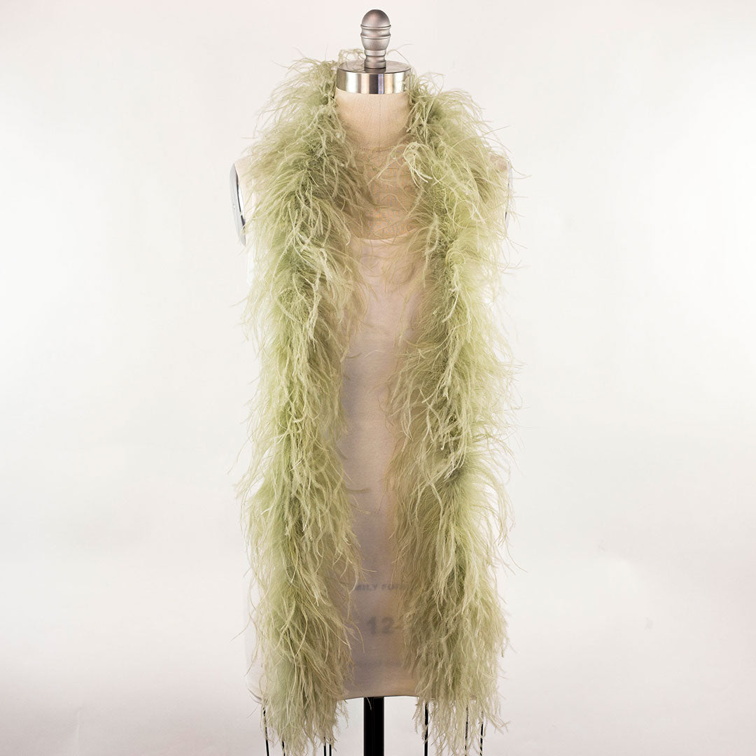 Sage Green 2 Ply Ostrich Feather Boa