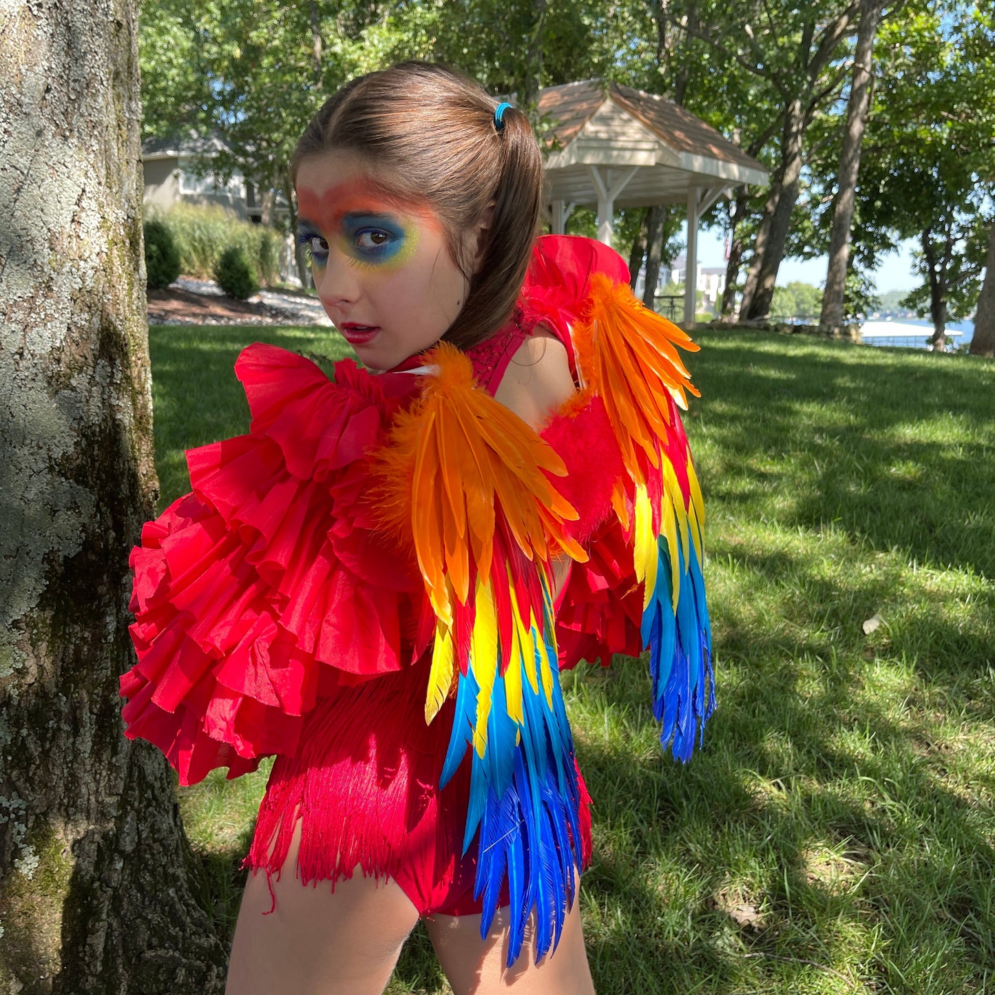 Scarlet Macaw Costume Feather Wings - Feather Wings