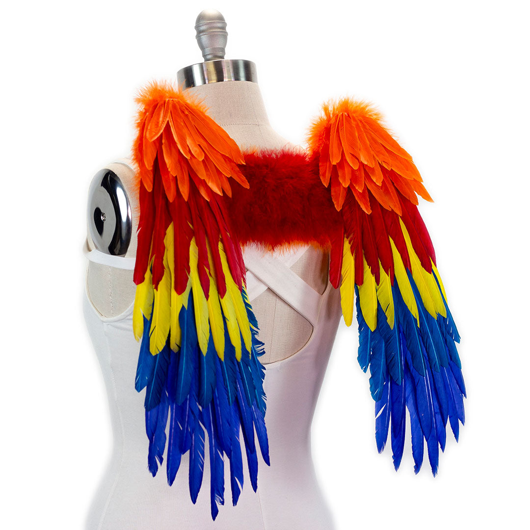 Scarlet Macaw Costume Feather Wings - Feather Wings