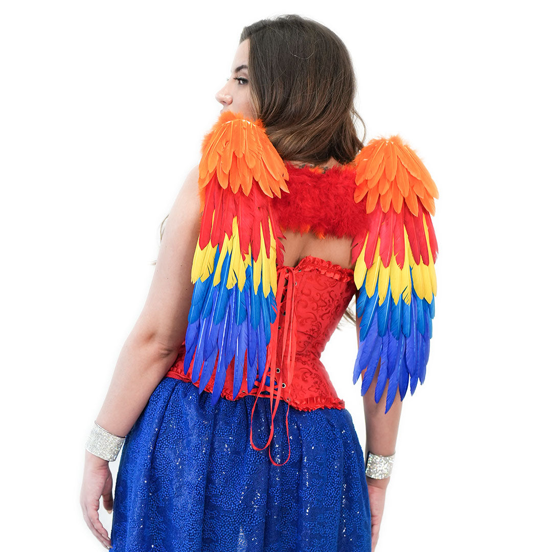 Scarlet Macaw Costume Feather Wings - Feather Wings