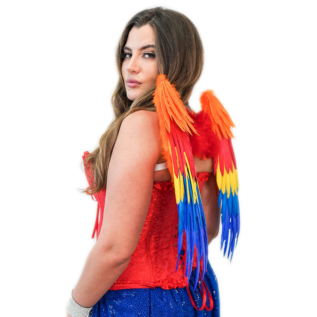 Scarlet Macaw Costume Feather Wings - Feather Wings