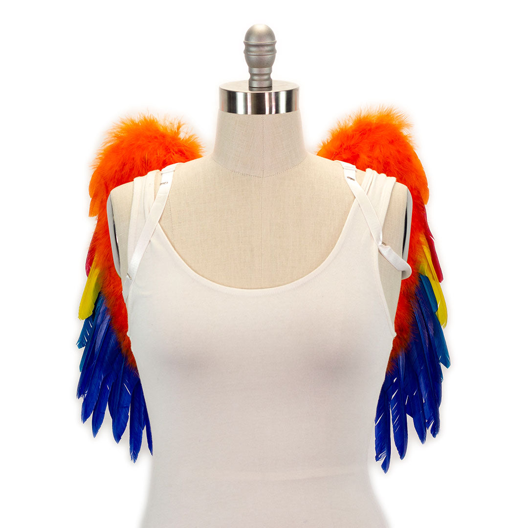 Scarlet Macaw Costume Feather Wings - Feather Wings