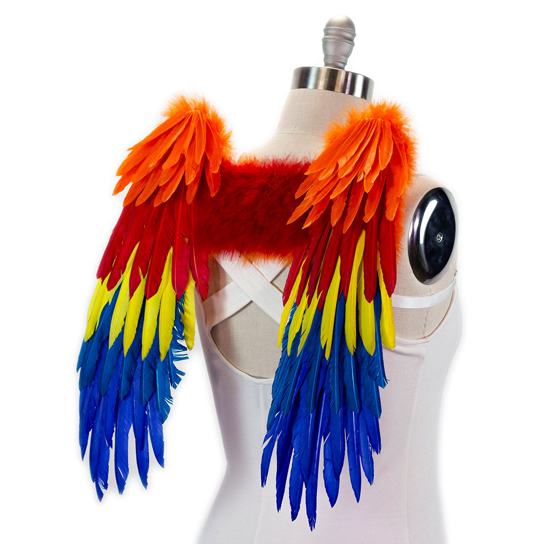 Scarlet Macaw Costume Feather Wings - Feather Wings