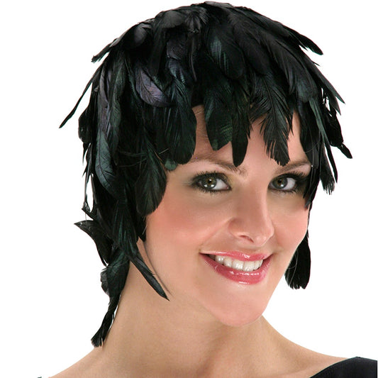 Schlappen Feather Wig - Black - Feathers