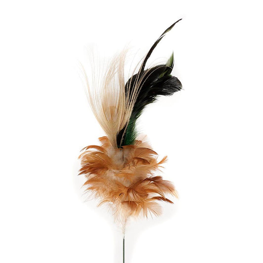 Schlappen - Peacock Floral Stem - EG/HG/N - Feathers