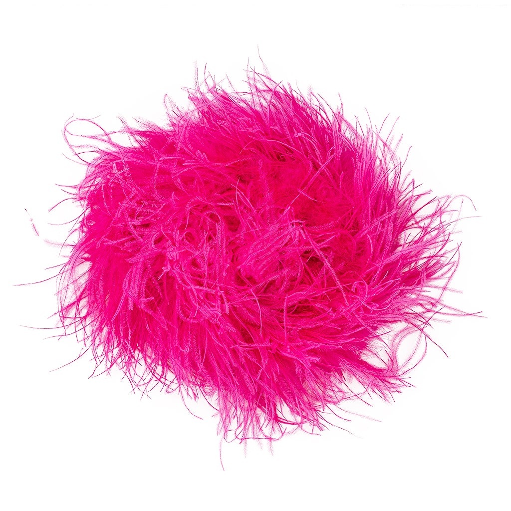 Shocking Hot Pink 2 Ply Ostrich Feather Boa - Ostrich Boa