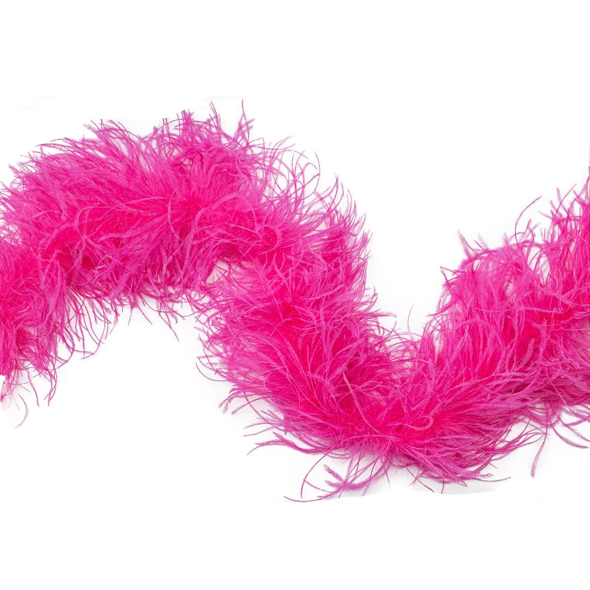 Shocking Hot Pink 3 Ply Ostrich Feather Boa - Ostrich Boa