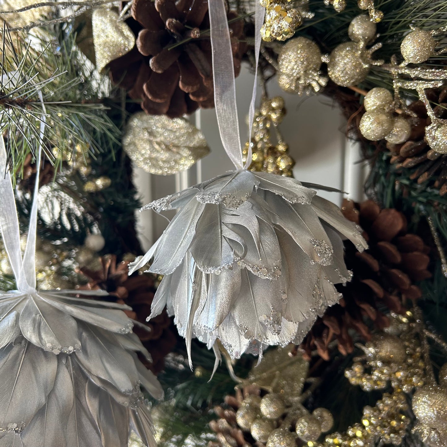 Silver Christmas Ornament Balls