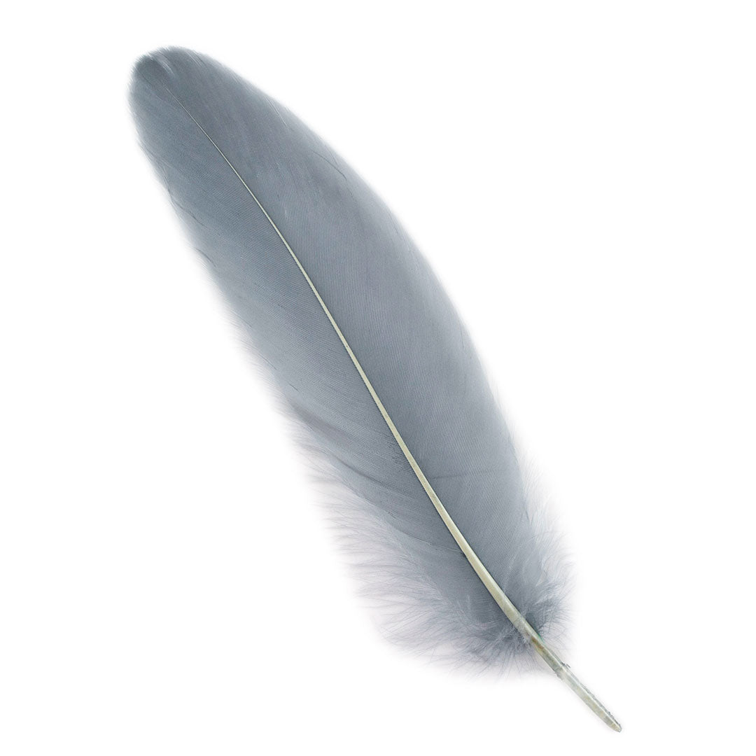 Goose Satinette Feathers Dyed - Yellow - 1/4 lb