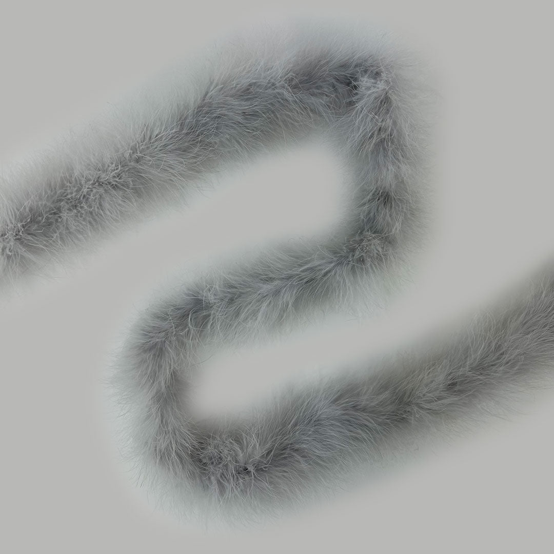 Full Marabou Feather Boa - Silver