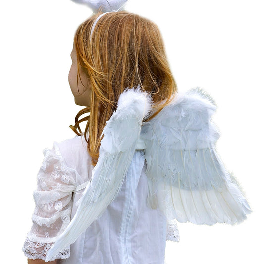 Small Angel Feather Costume Wing - Kids Halloween Costume and Cosplay Dress Up - Feathers