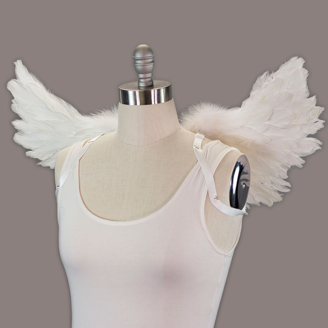 Small White Angel Wings - Feather Wings