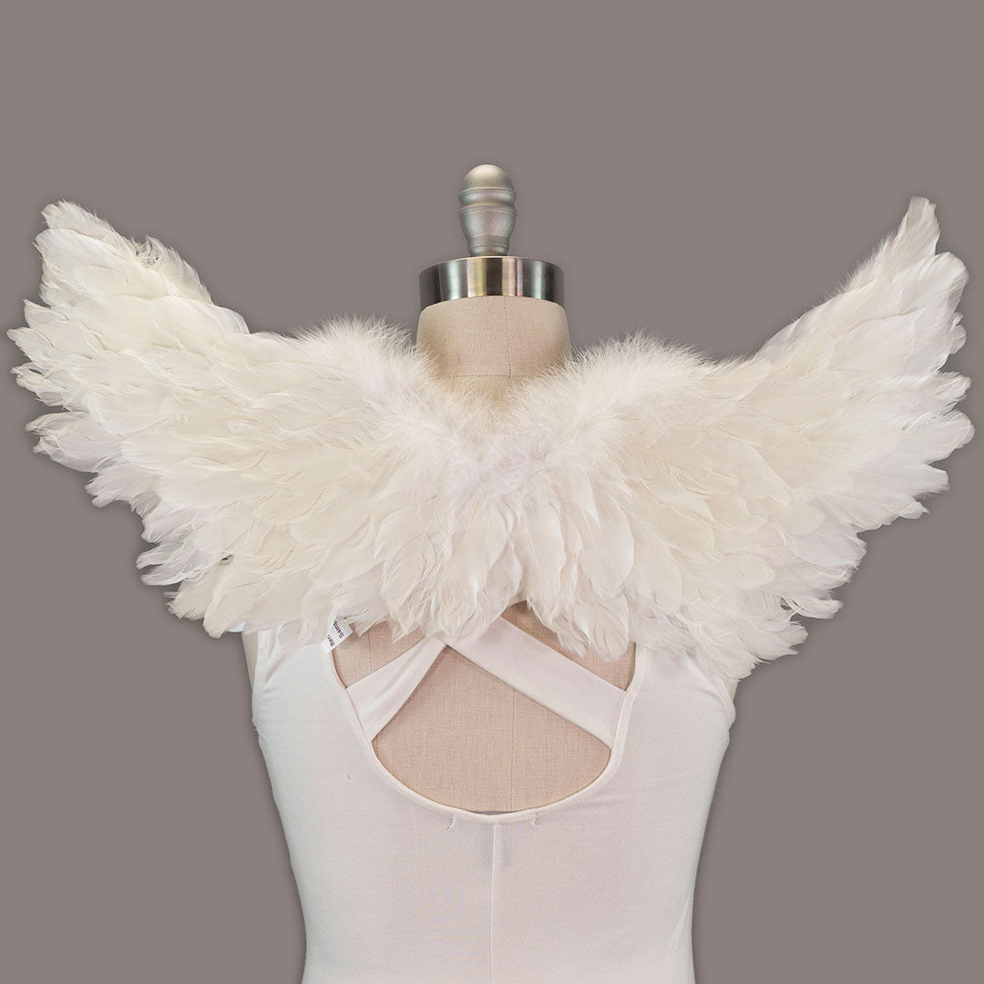 Small White Angel Wings - Feather Wings