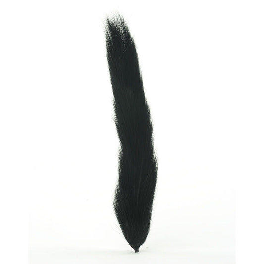 Squirrel Tails; Tail Pieces - Black - Feathers