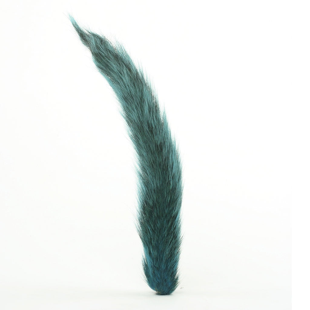 Squirrel Tails; Whole Tails - Fl Blue - Feathers