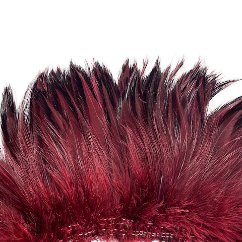 Strung Furnace Rooster Hackle Feathers 4-6’’ x 2’’ piece -Fig - Feathers