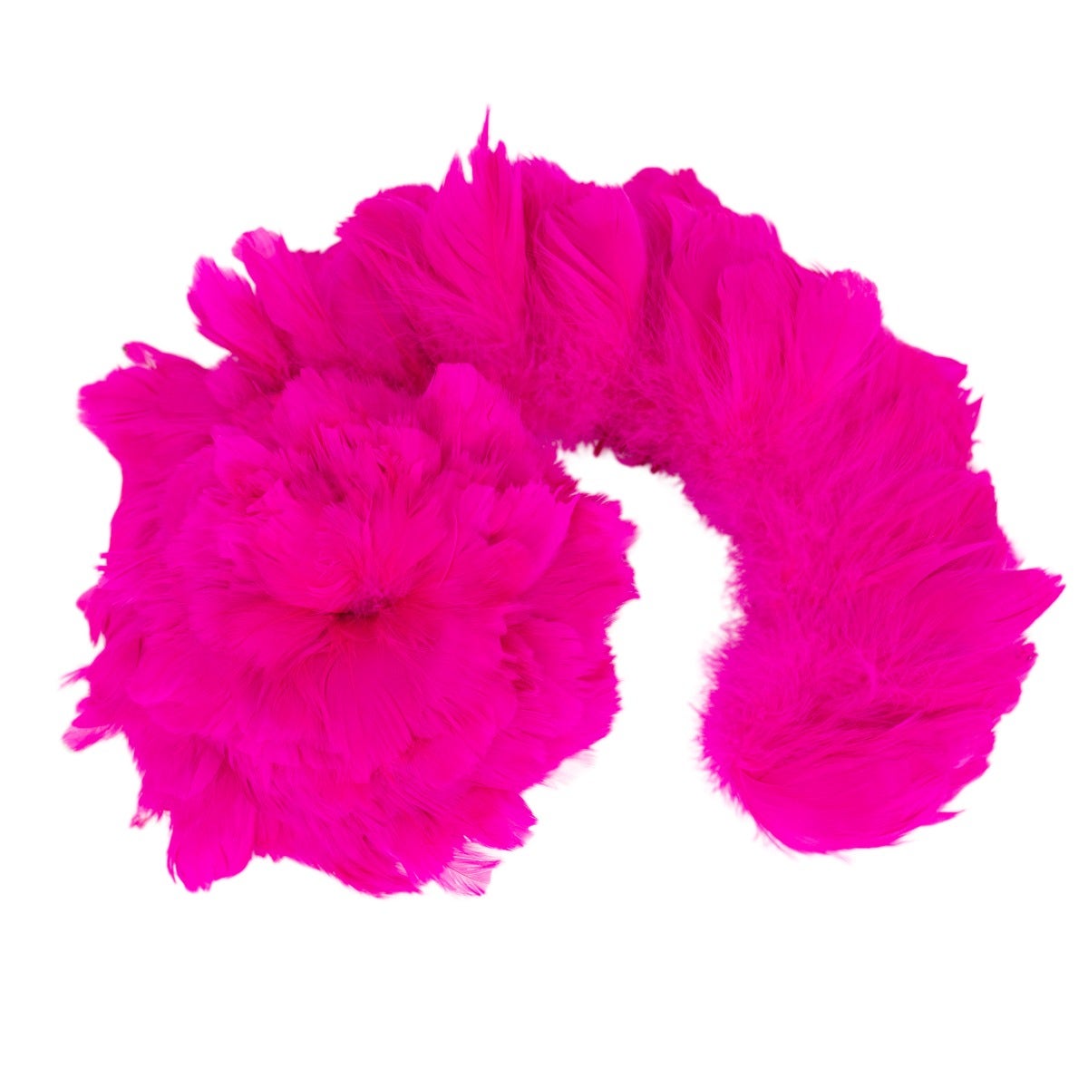 Strung Goose Coquille Feathers 3-4’’ -- 1/4 lb-Shocking Pink - Feathers