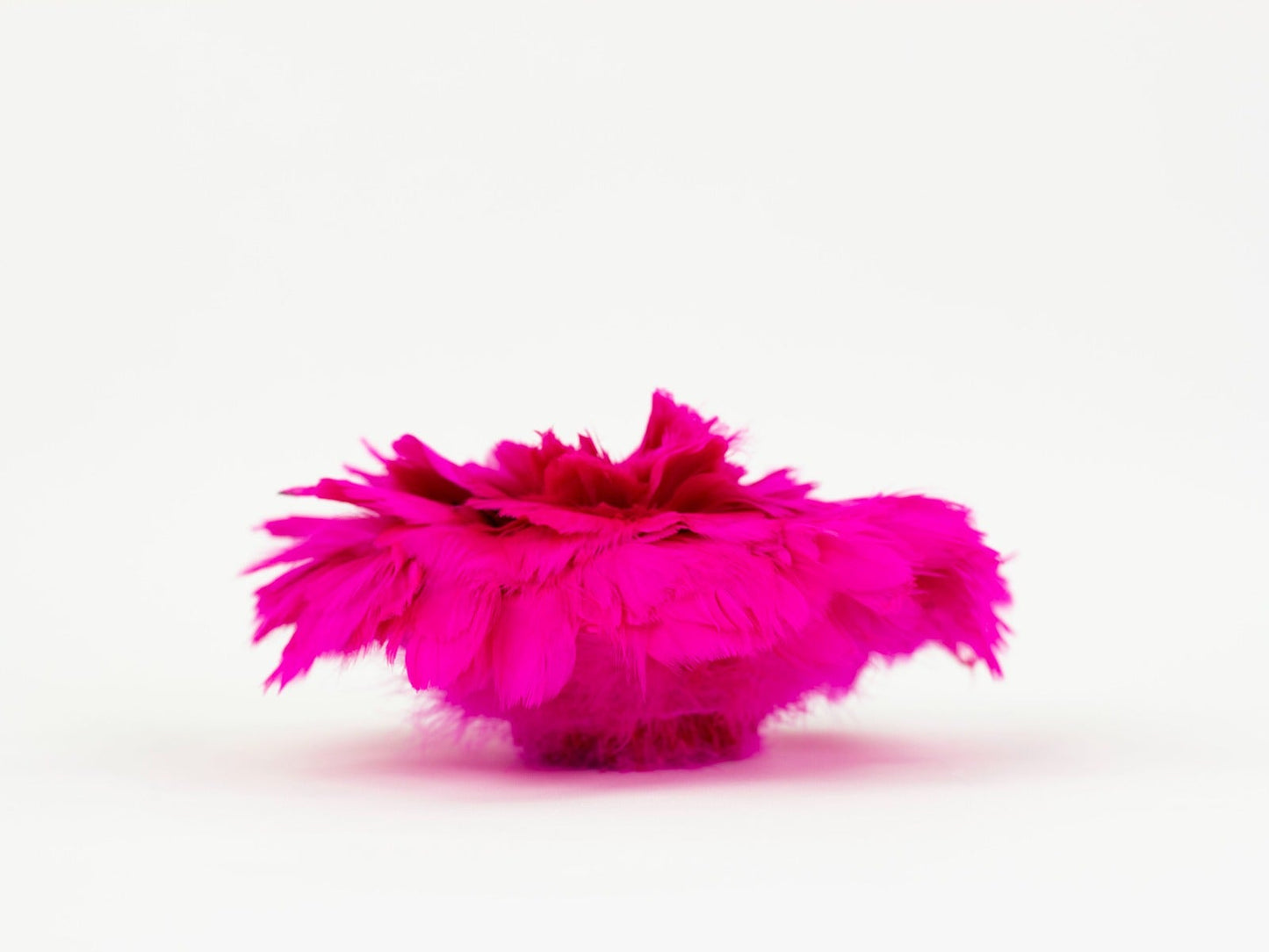 Strung Goose Coquille Feathers 3-4’’ -- 1/4 lb-Shocking Pink - Feathers