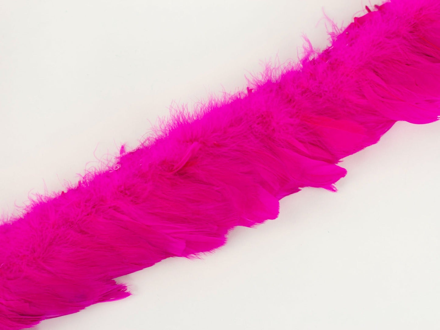 Strung Goose Coquille Feathers 3-4’’ -- 1/4 lb-Shocking Pink - Feathers