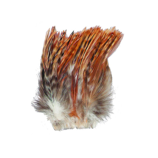 Strung Red Chinchilla Hackle - Natural - Feathers