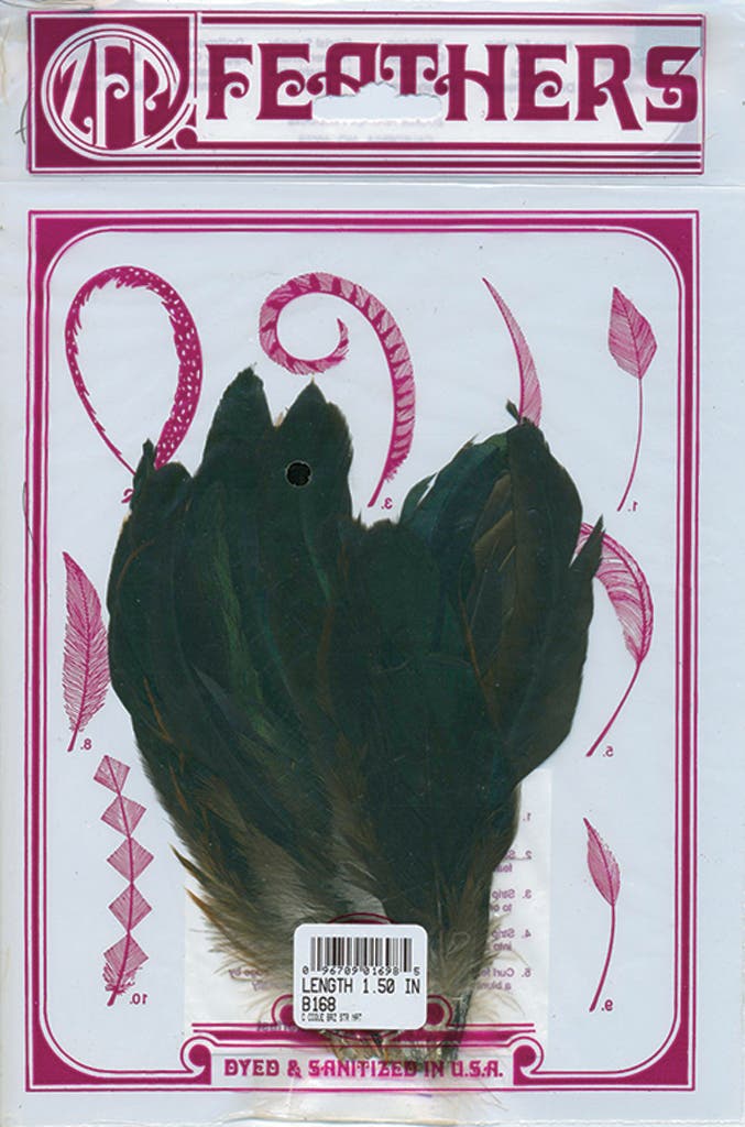 Strung Rooster Bronze Coque - Natural - Feathers