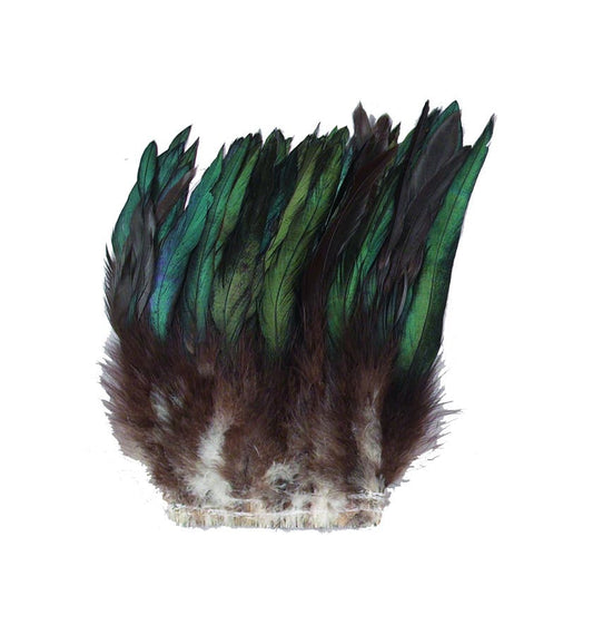 Strung Rooster Bronze Schlappen - Natural - Feathers