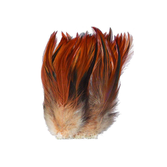 Strung Rooster Furnace Hackle - Natural - Feathers