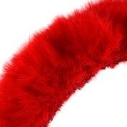 STRUNG TURKEY MARABOU BLOOD QUILL FEATHERS 3-4’’ - RED - Feathers