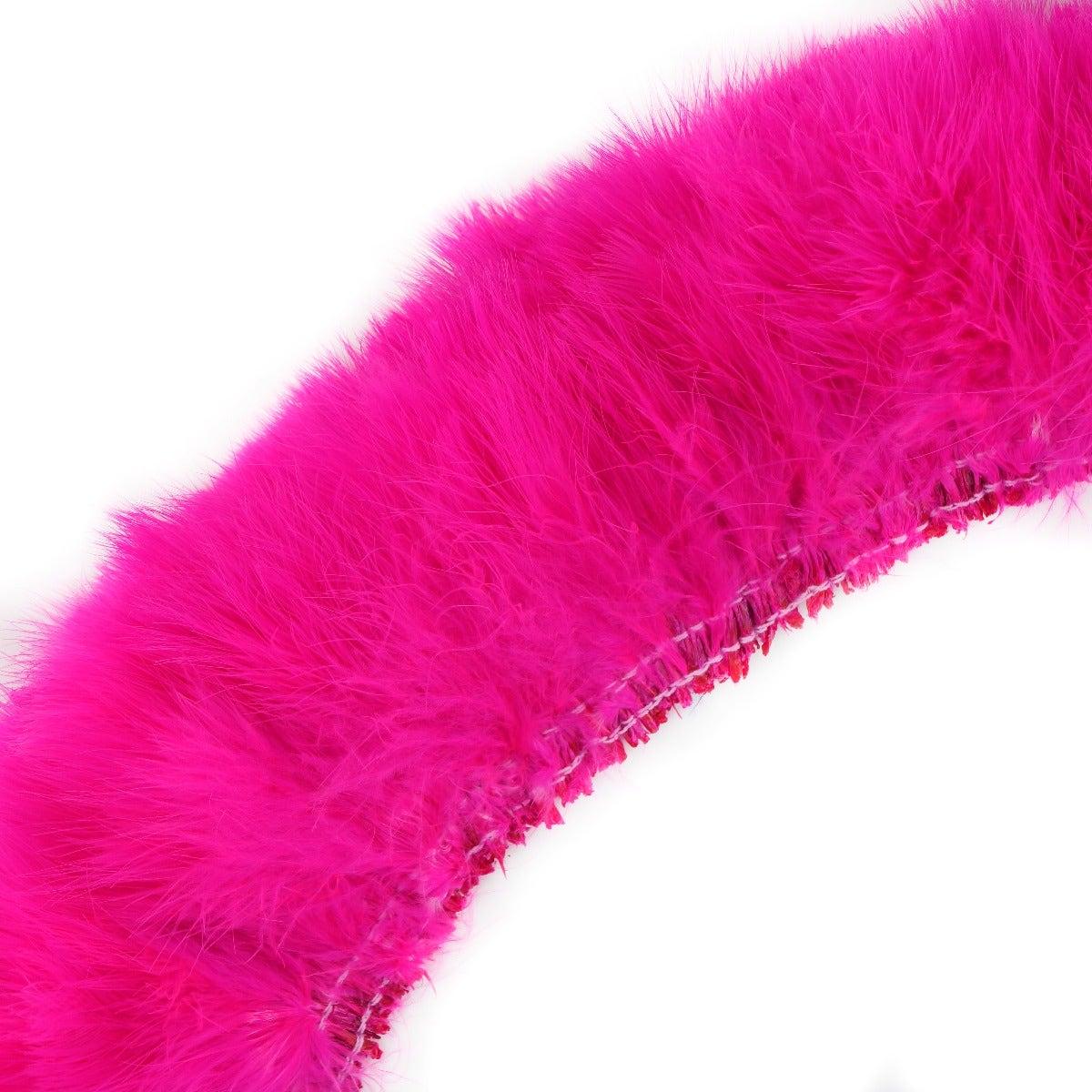 STRUNG TURKEY MARABOU BLOOD QUILL FEATHERS 3-4’’ - SHOCKING PINK - Feathers