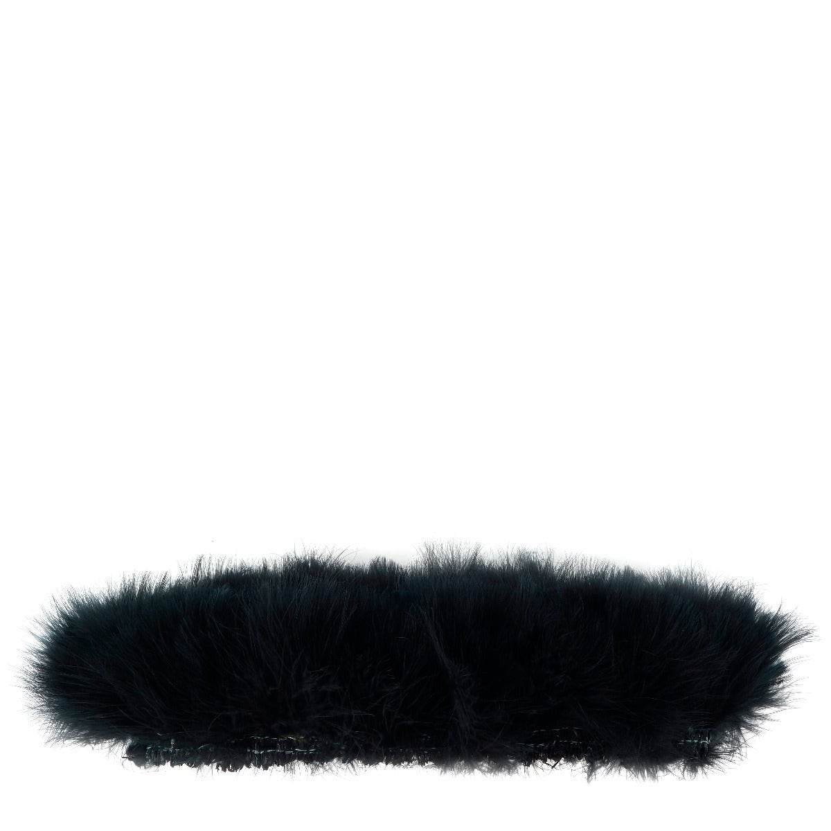 STRUNG TURKEY MARABOU BLOOD QUILL FEATHERS 4-5’’ - BLACK - Feathers