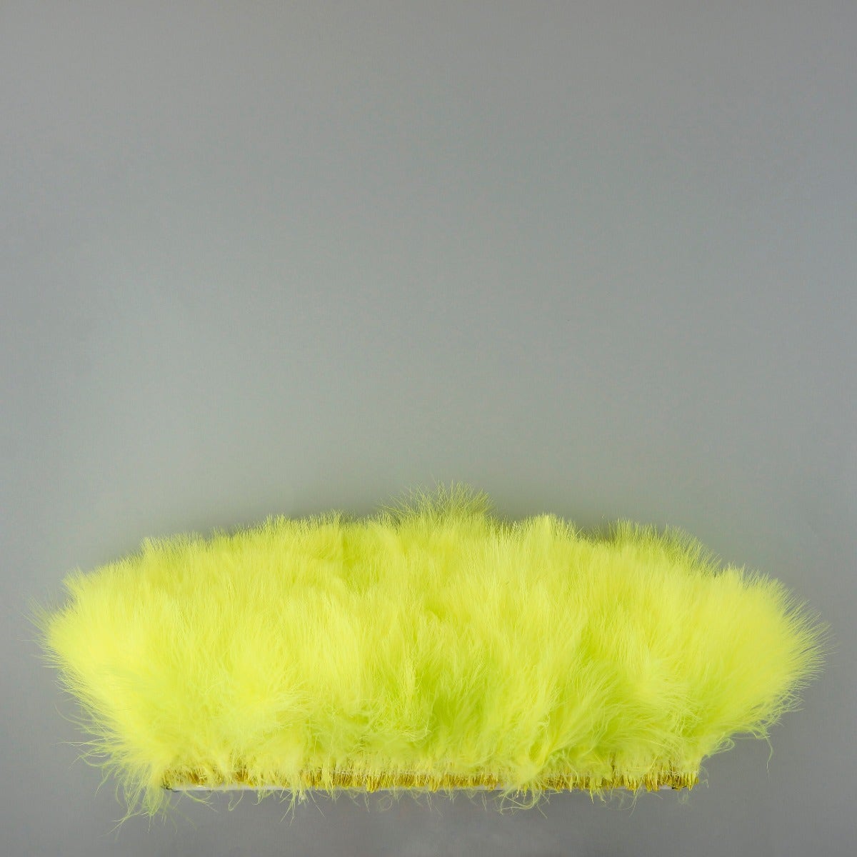 STRUNG TURKEY MARABOU BLOOD QUILL FEATHERS 4-5’’ - Fluorescent Chartreuse - Feathers