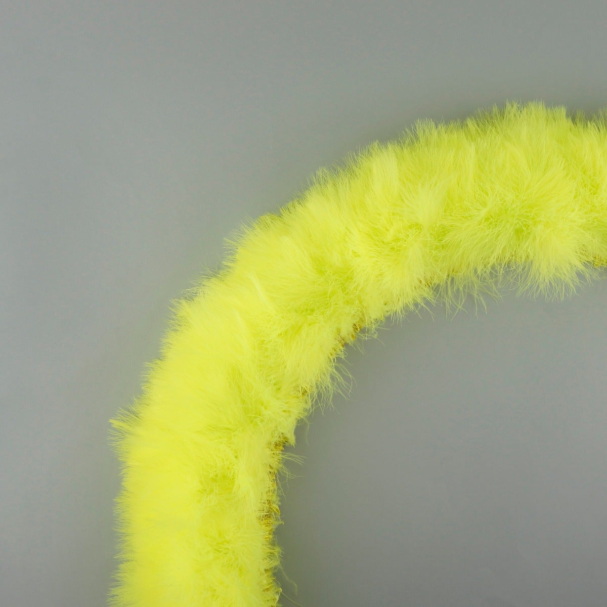 STRUNG TURKEY MARABOU BLOOD QUILL FEATHERS 4-5’’ - Fluorescent Chartreuse - Feathers