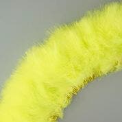 STRUNG TURKEY MARABOU BLOOD QUILL FEATHERS - 4-5’’ - LIME - Feathers