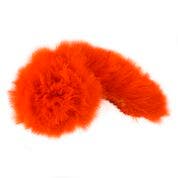 STRUNG TURKEY MARABOU BLOOD QUILL FEATHERS 4-5’’ - Orange - Feathers