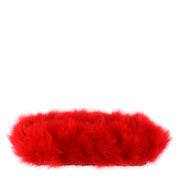 STRUNG TURKEY MARABOU BLOOD QUILL FEATHERS 4-5’’ - RED - Feathers