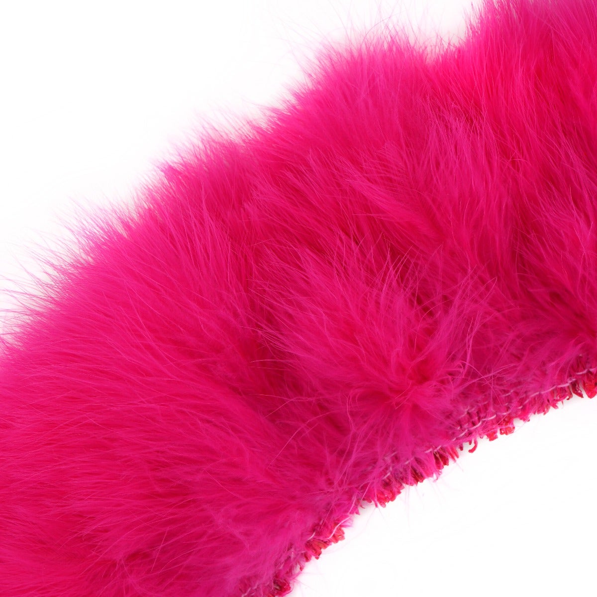 STRUNG TURKEY MARABOU BLOOD QUILL FEATHERS 4-5’’ - SHOCKING PINK - Feathers