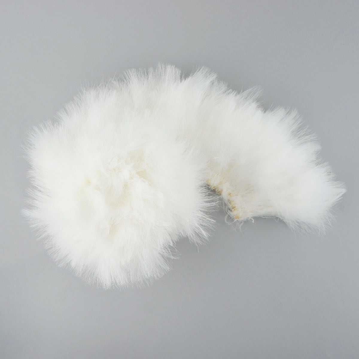 STRUNG TURKEY MARABOU BLOOD QUILL FEATHERS 4-5’’ - WHITE - Feathers