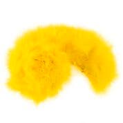 STRUNG TURKEY MARABOU BLOOD QUILL FEATHERS 4-5’’ - YELLOW - Feathers