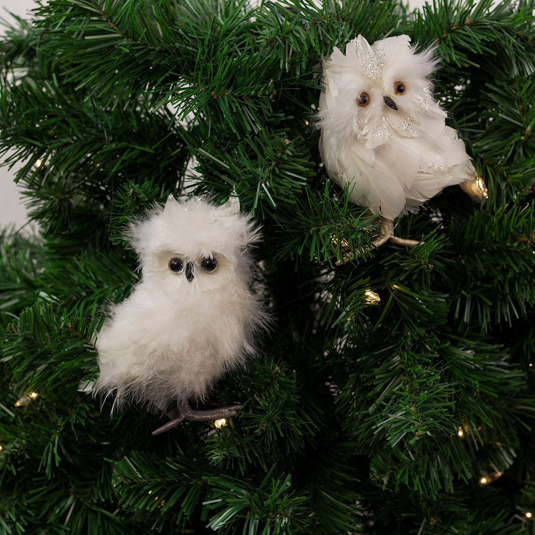 Stuffed Snowy Owl Home Decor